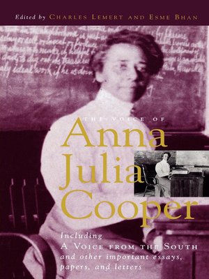 cover image of The Voice of Anna Julia Cooper